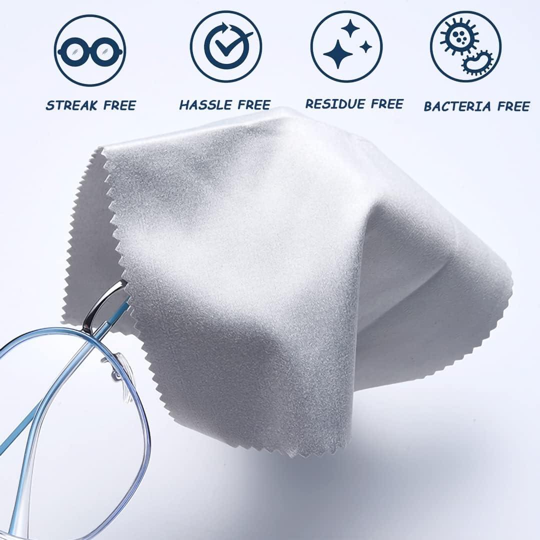 Paños de limpieza de microfibra CKANDAY 20 unidades 15x18cm negro