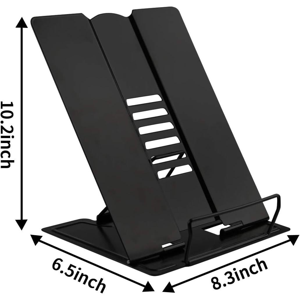 Soporte de Libro Citmage Ajustable de Metal Negro 21x16.5cm