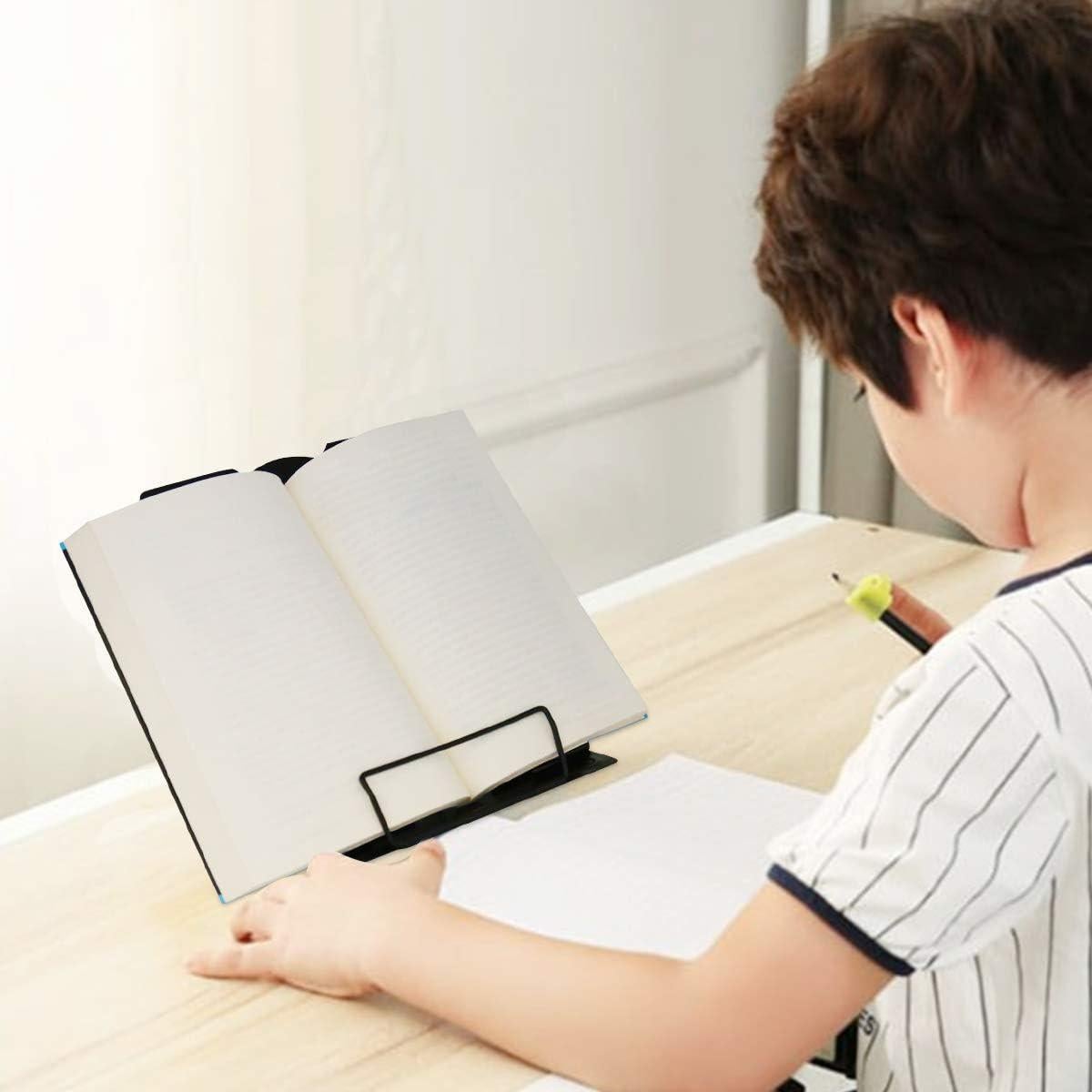 Soporte de Libro Citmage Ajustable de Metal Negro 21x16.5cm