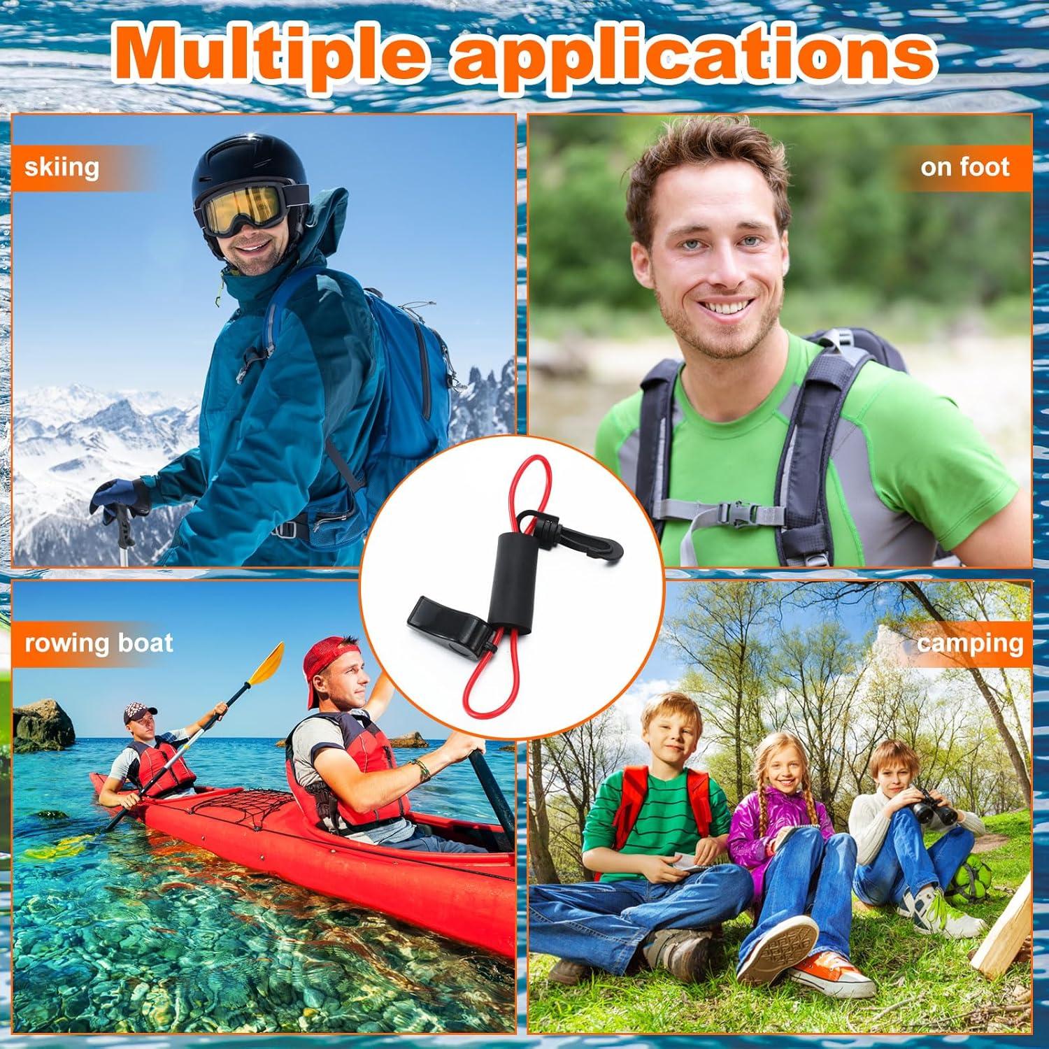 Silbato de Seguridad con Cordón Seenelling - 4 Piezas