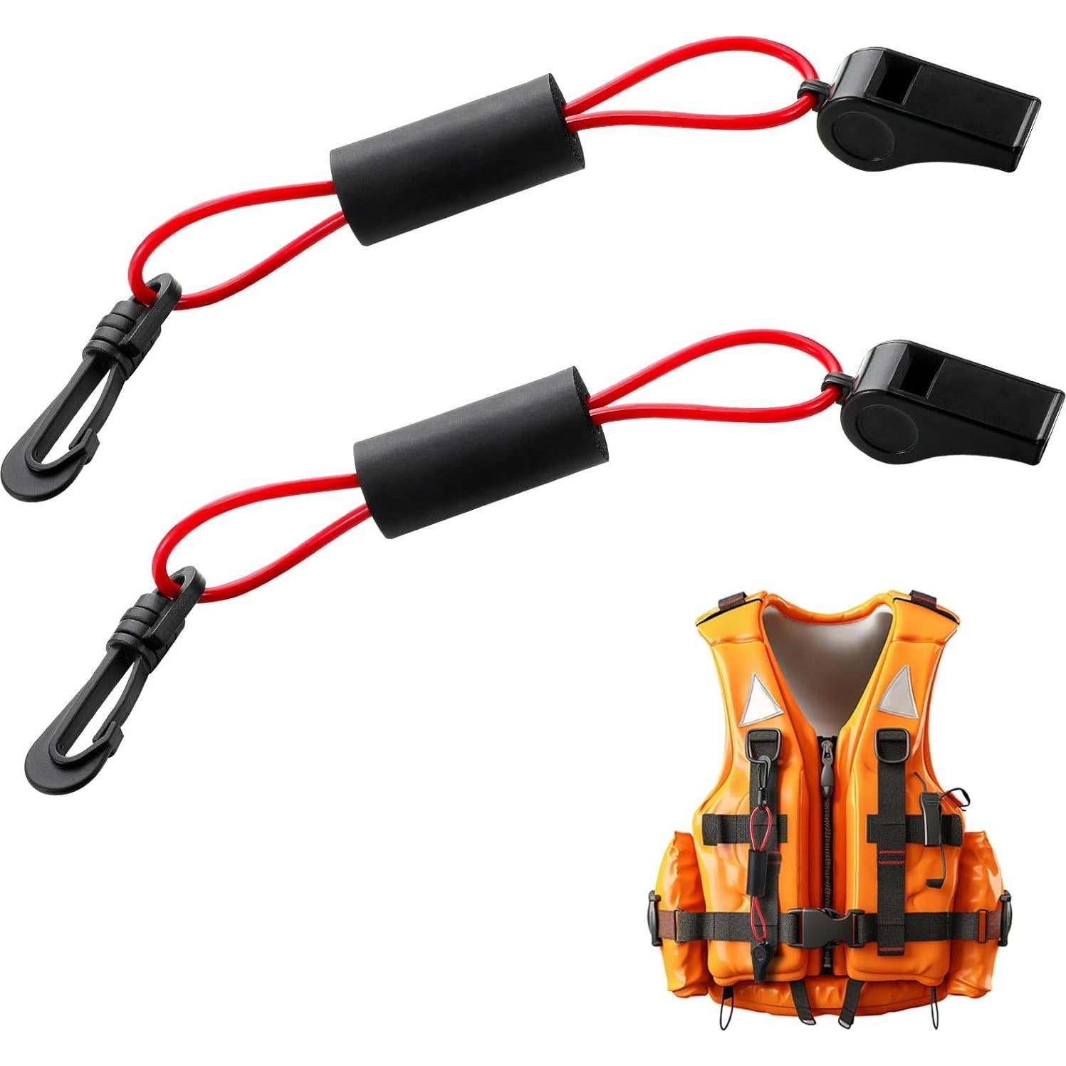 Silbato de Seguridad con Cordón Seenelling - 4 Piezas