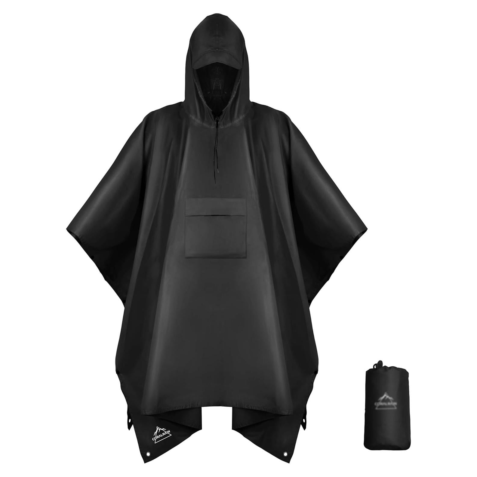 Poncho de Lluvia Coralrain Impermeable Unisex con Capucha