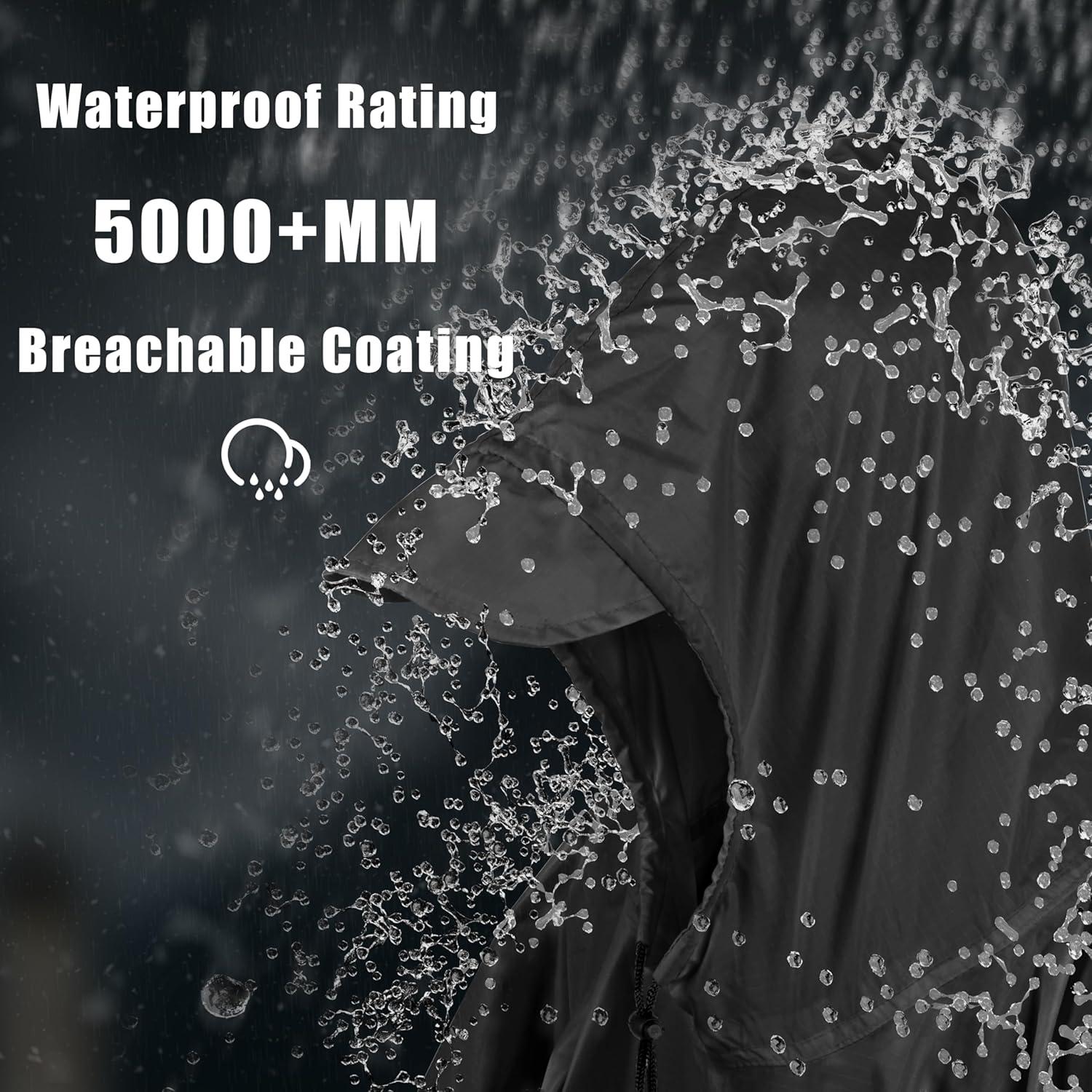 Poncho de Lluvia Coralrain Impermeable Unisex con Capucha