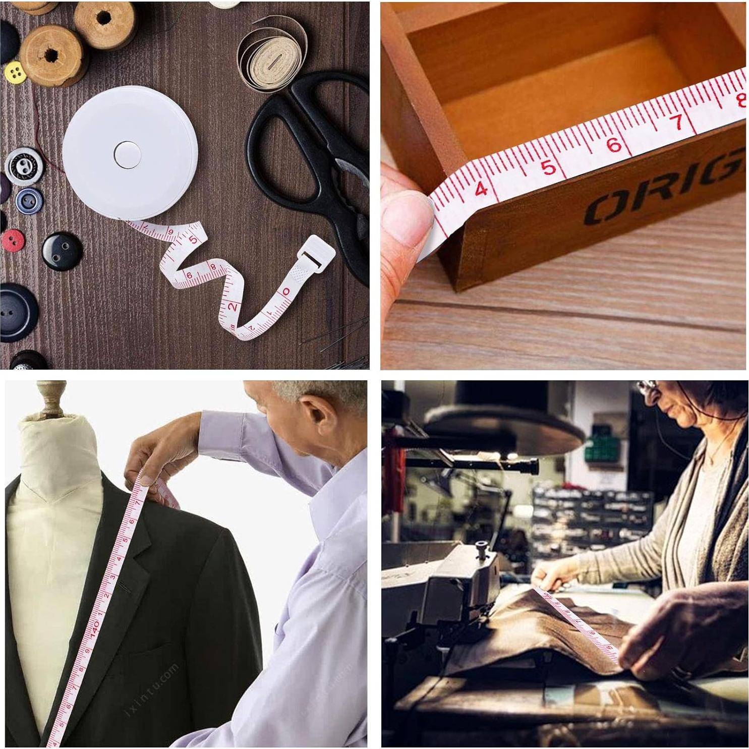 Paquete de 12 cintas métricas retráctiles E ELAINFIA 150 cm