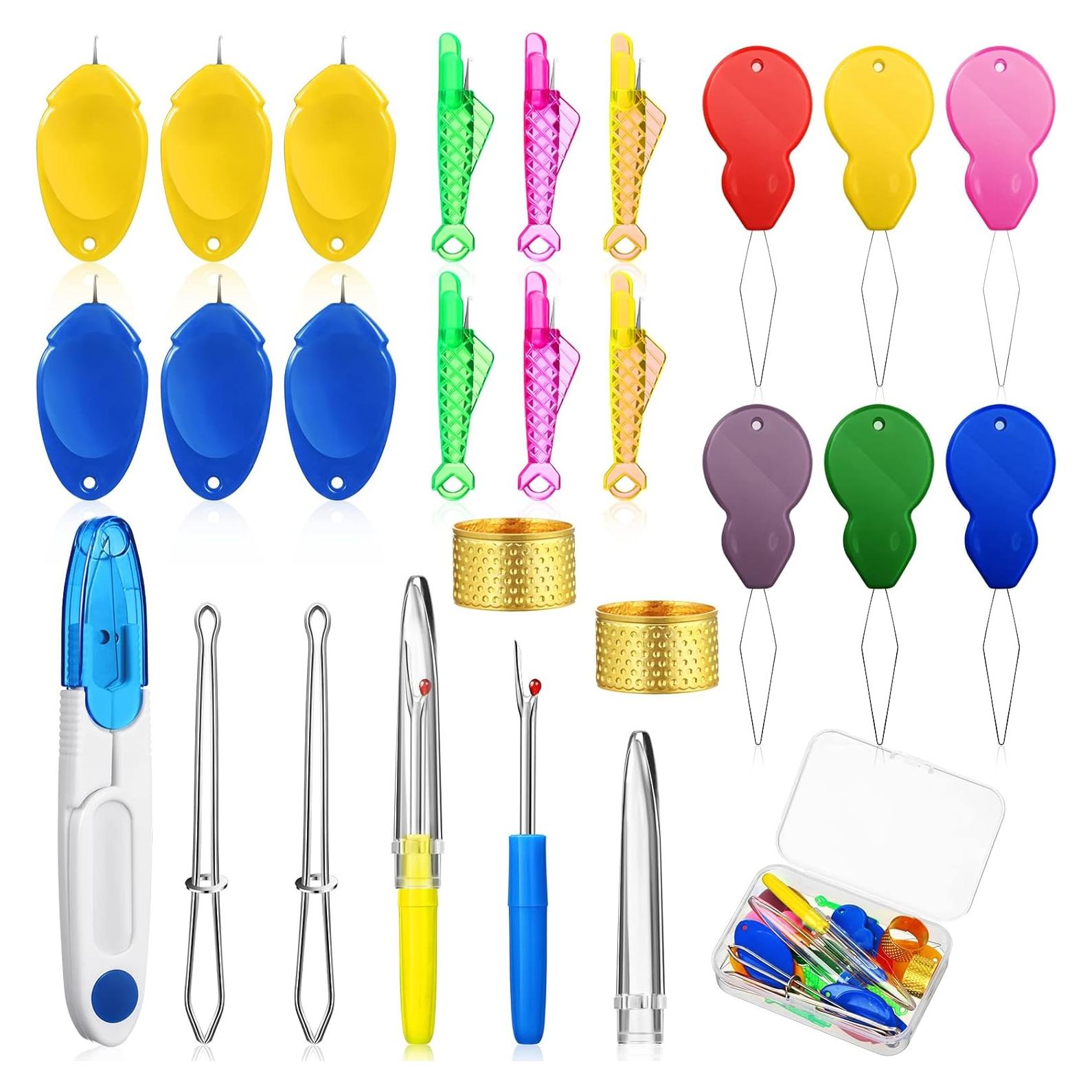 Kit de Costura 26 Piezas MTLEE - Enhebradores, Tijeras y Más