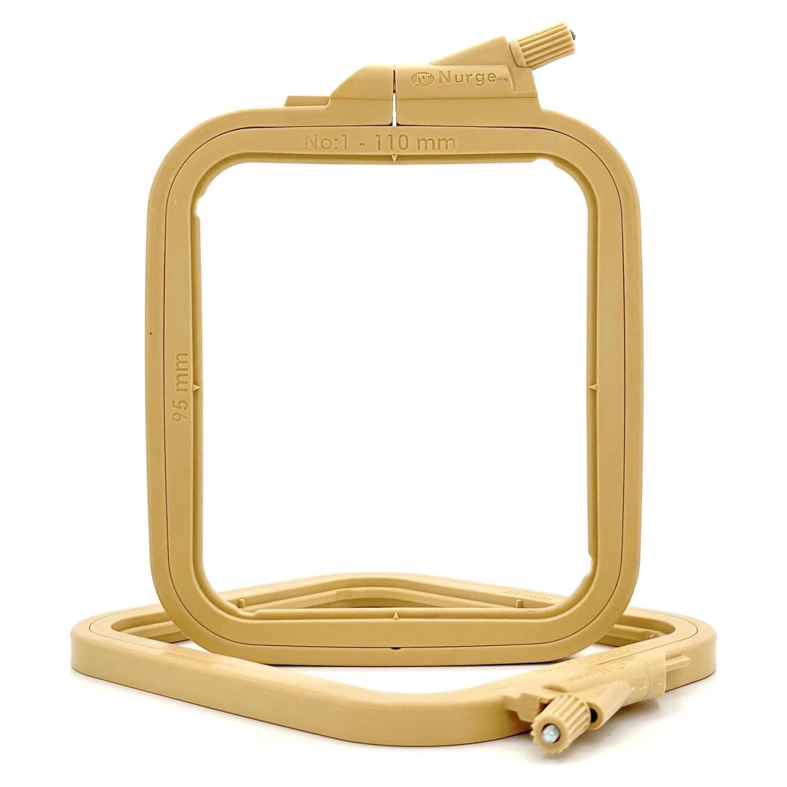 Aro de Bordado Cuadrado Nurge Beige X-Pequeño 95x110mm