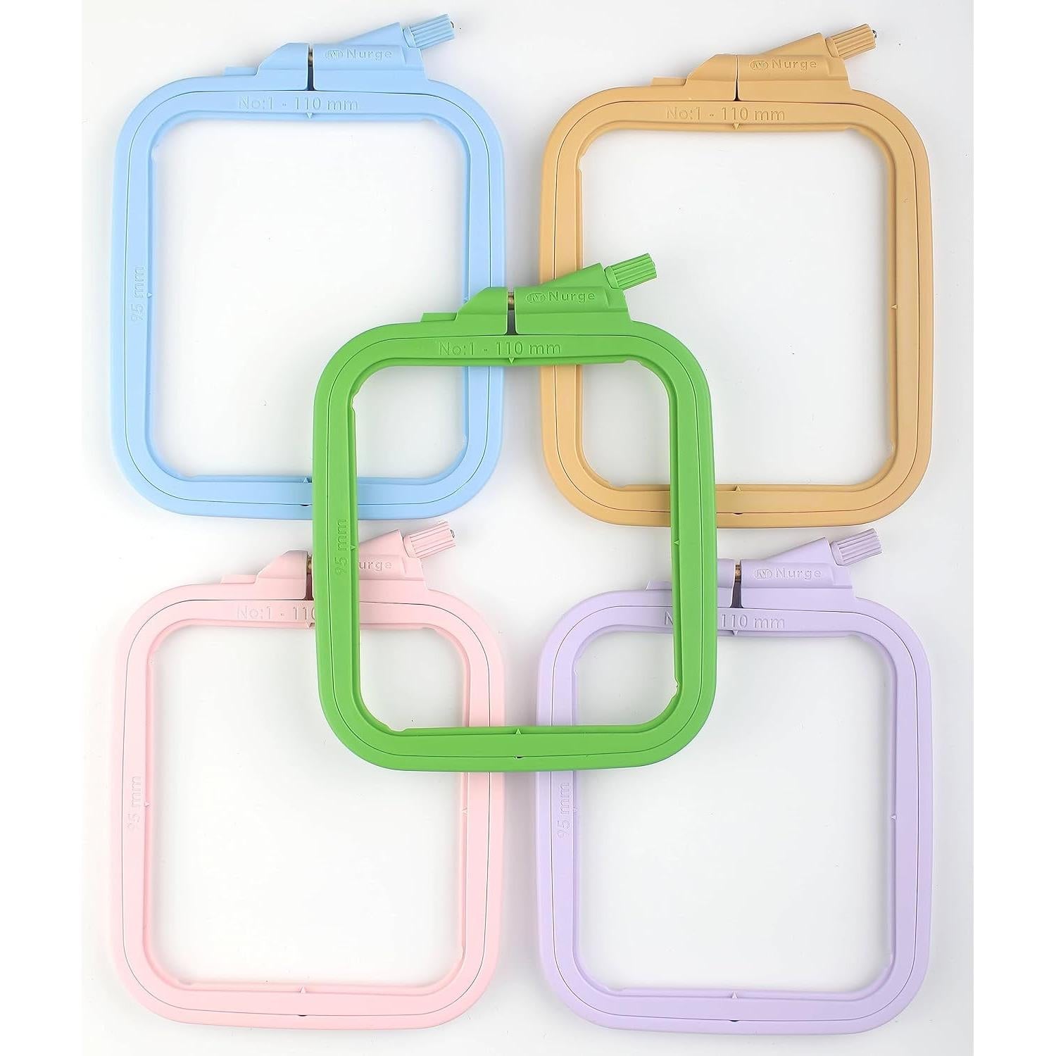 Aro de Bordado Cuadrado Nurge Beige X-Pequeño 95x110mm