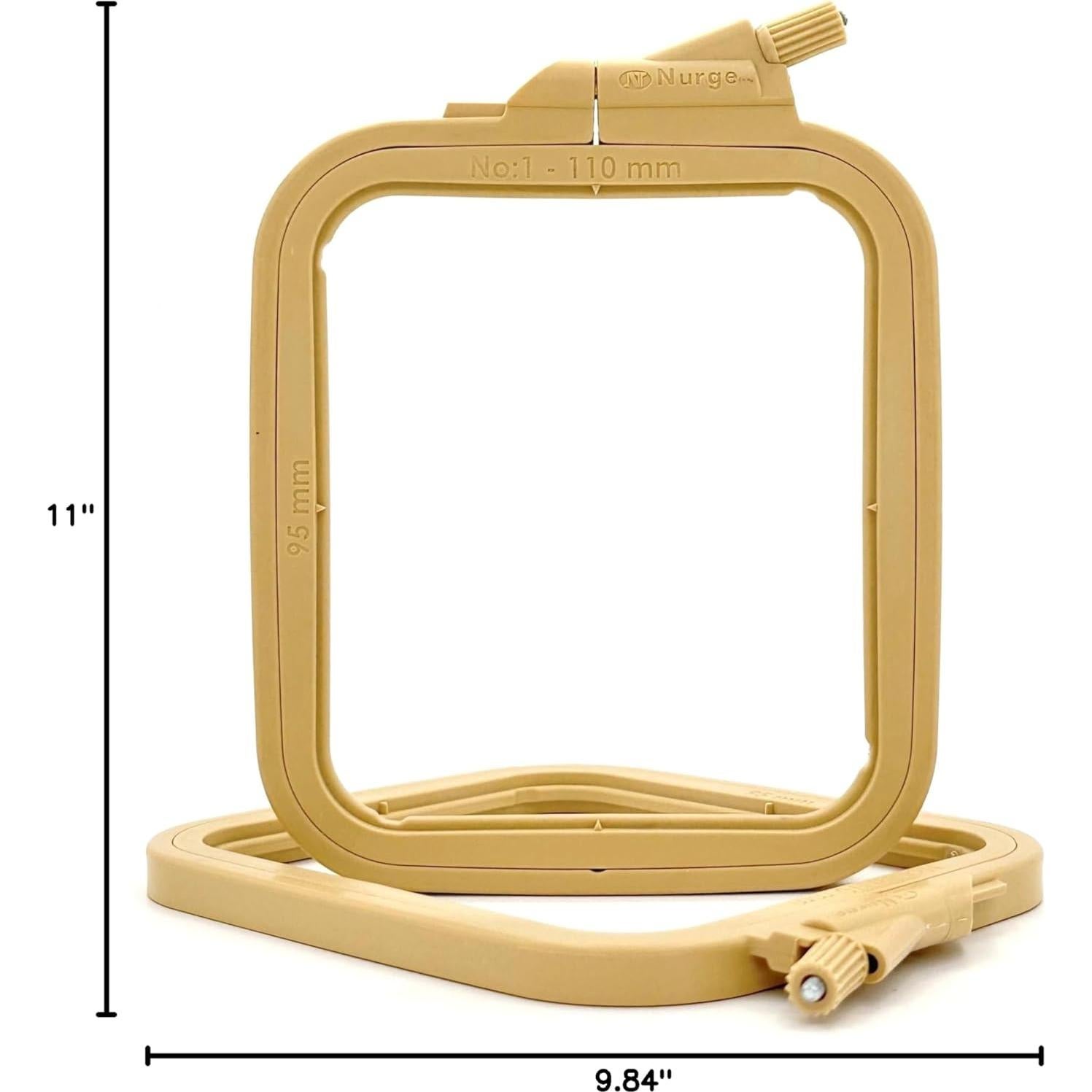 Aro de Bordado Cuadrado Nurge Beige X-Pequeño 95x110mm