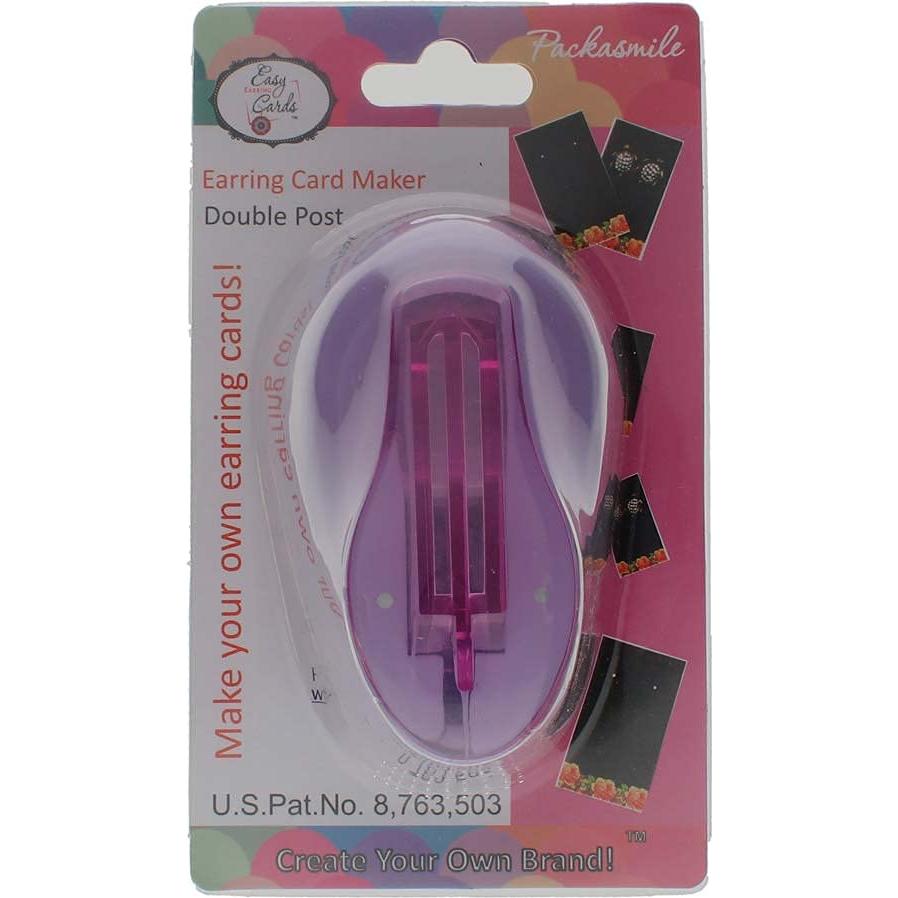 Perforador Doble para Pendientes Tarjetas de Joyas