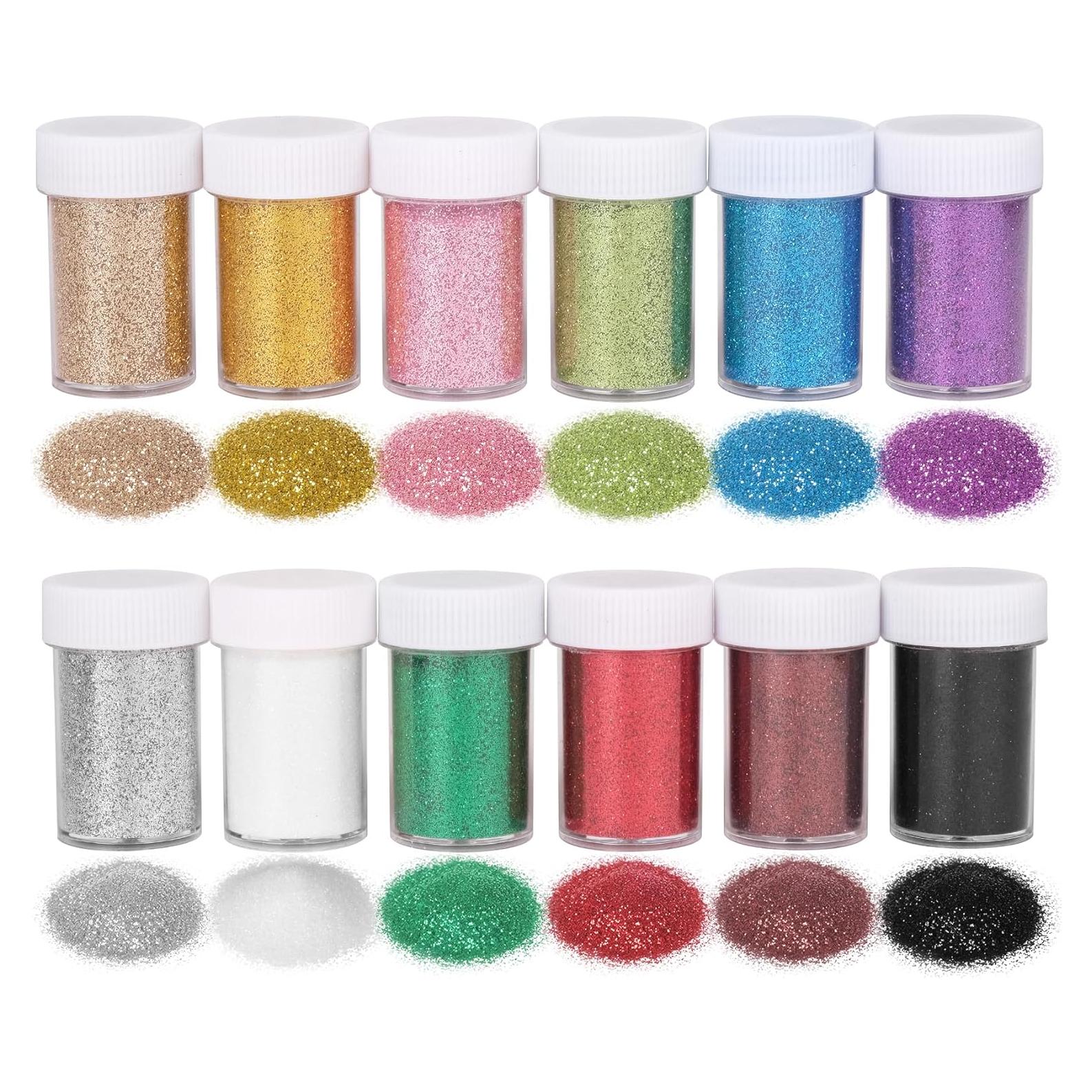 Set de 12 Colores de Brillantina Fina PIXGLITTER 192.78 g