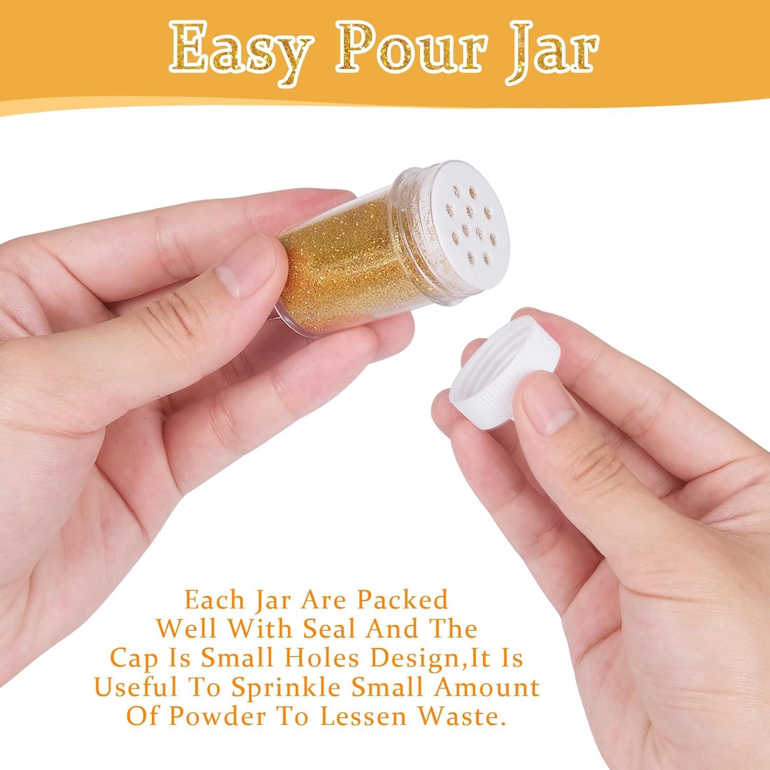 Set de 12 Colores de Brillantina Fina PIXGLITTER 192.78 g