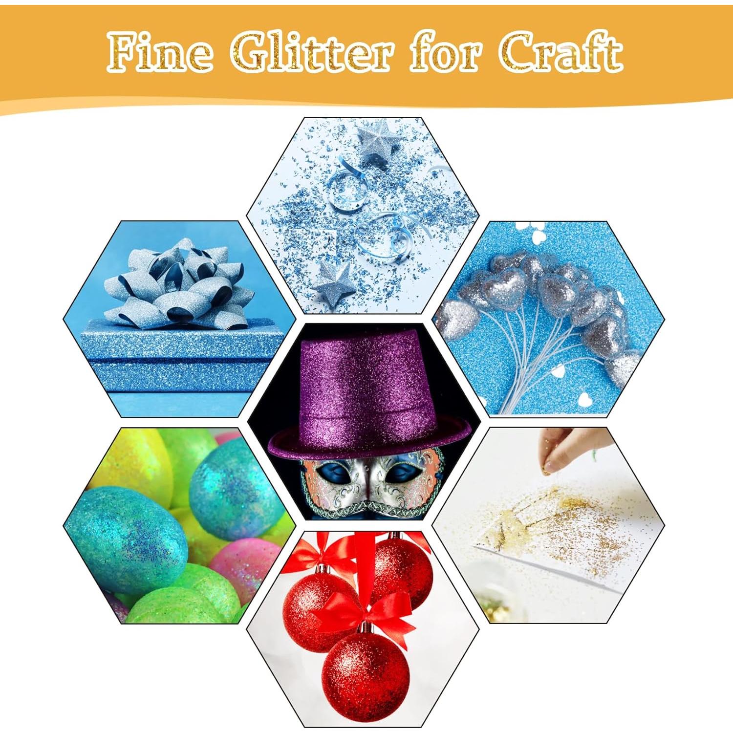 Set de 12 Colores de Brillantina Fina PIXGLITTER 192.78 g