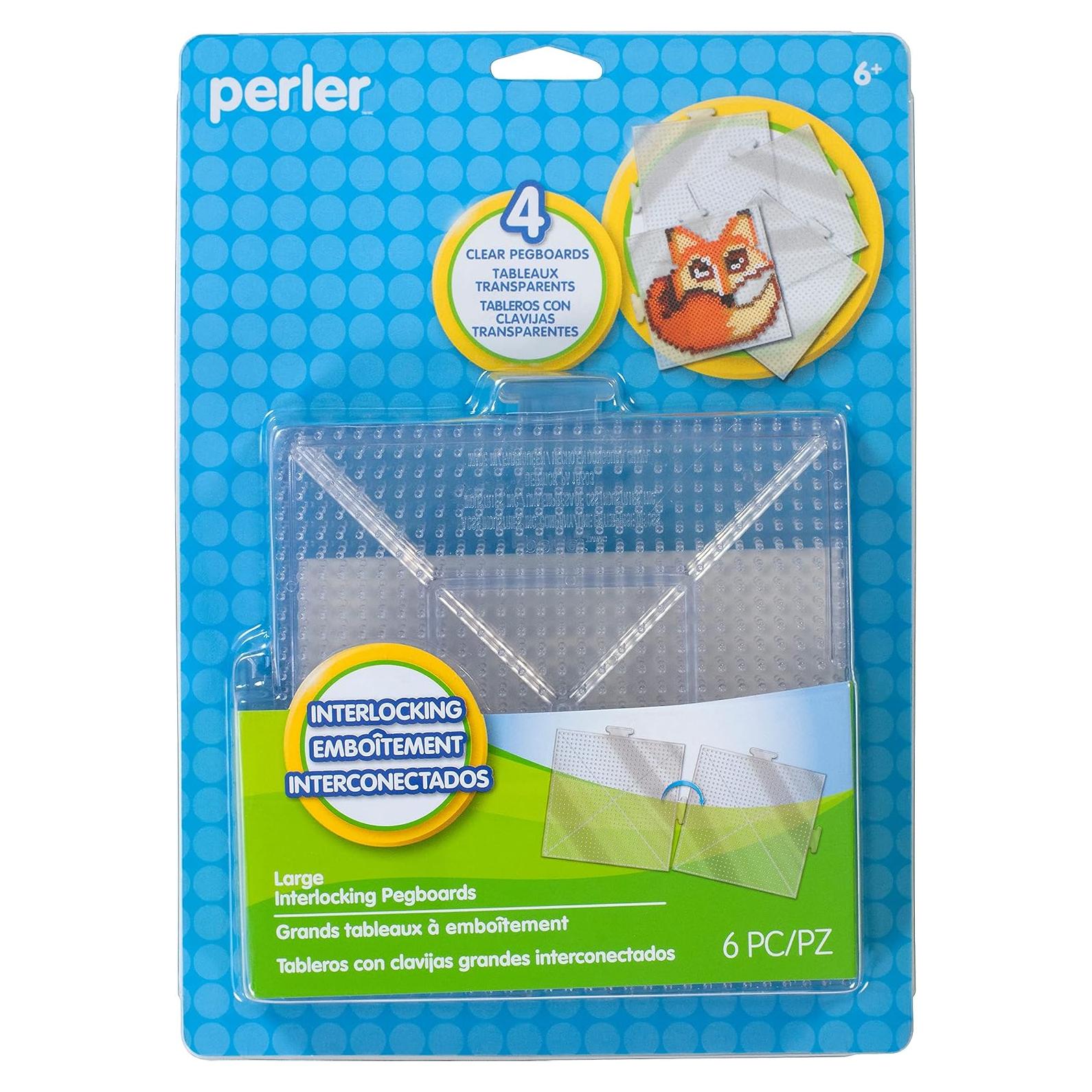 Tableros Cuadrados Grandes Perler Beads 4 Pcs 14.5 cm