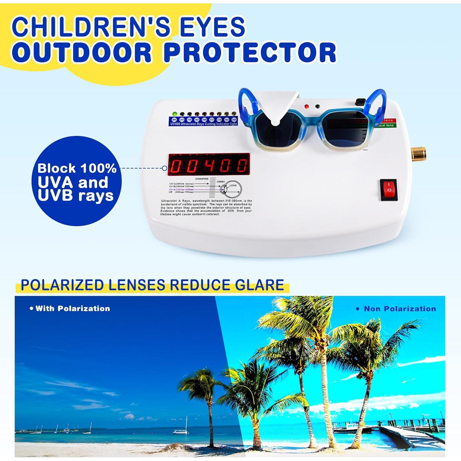 Gafas de sol polarizadas para niños Derowern UV400 - Azul