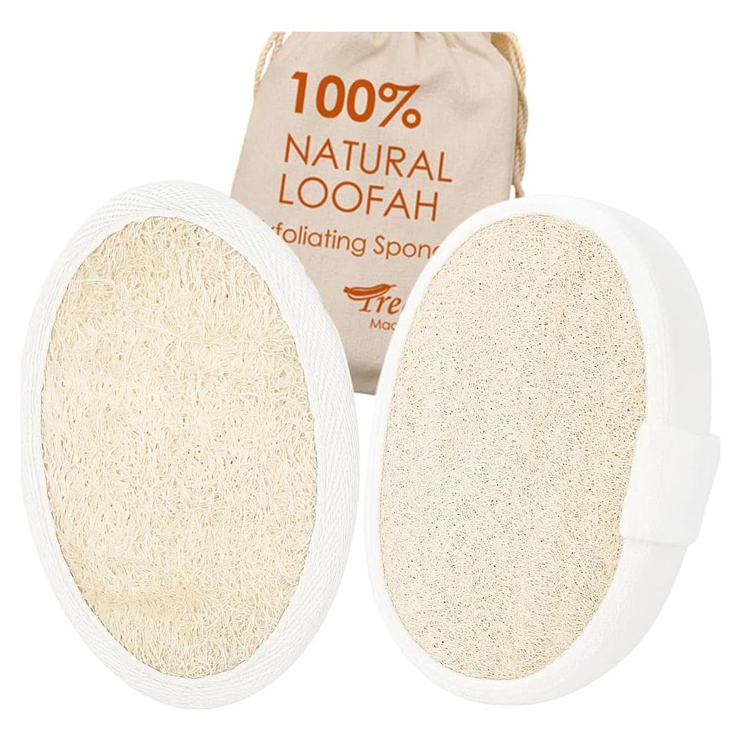 Esponja de Lufa Natural Exfoliante Treeswin - 2 Piezas