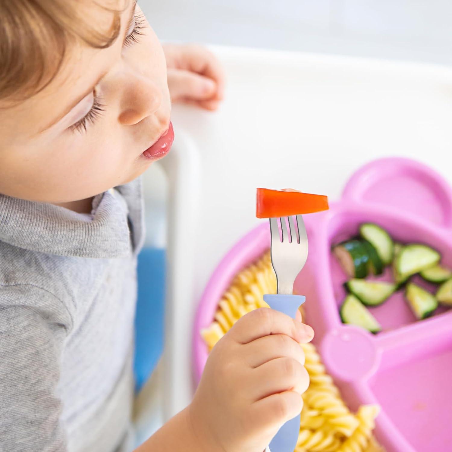 Juego de 6 Tenedores de Acero Inoxidable Pimoys para Niños