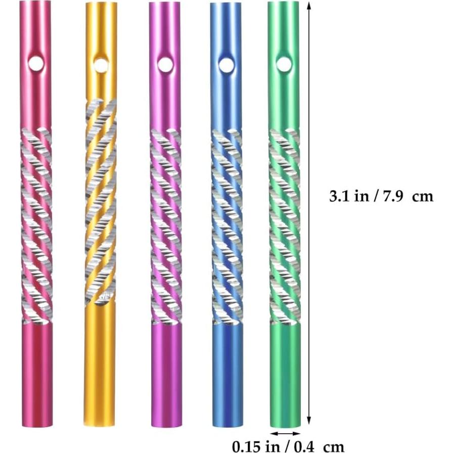 Tuberías de Campanas de Viento Toddmomy 50pcs Aluminio Color Aleatorio