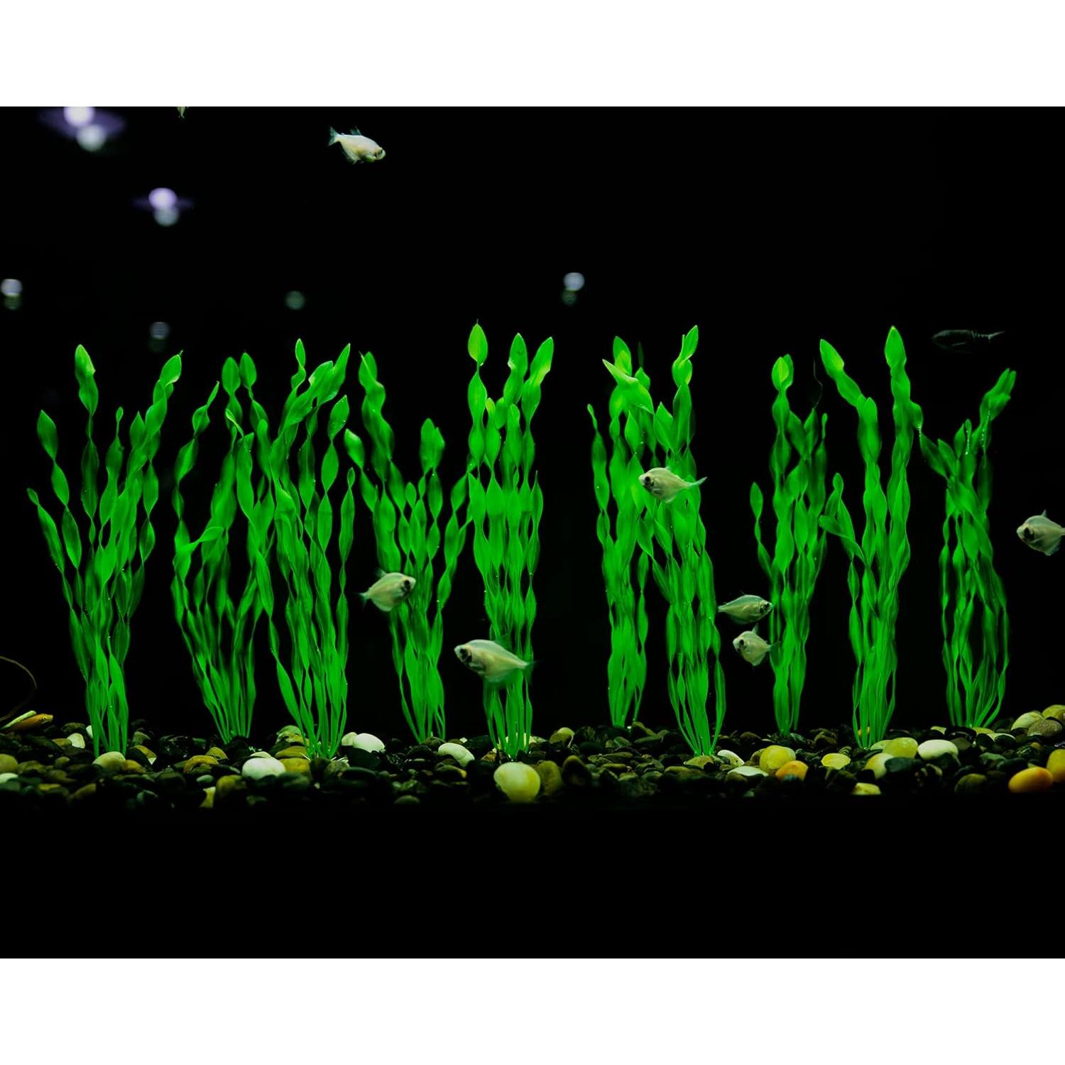 Plantas de Acuario Artificiales MyLifeUNIT 10 Piezas Verde 30.48cm