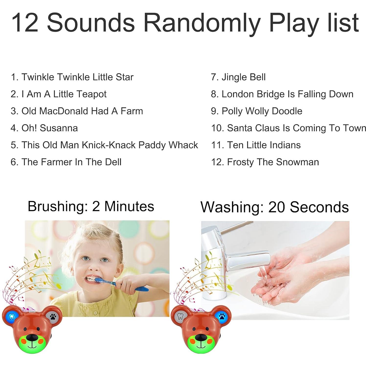 Temporizador Musical LUXSWAY para Niños Oso Recargable LED