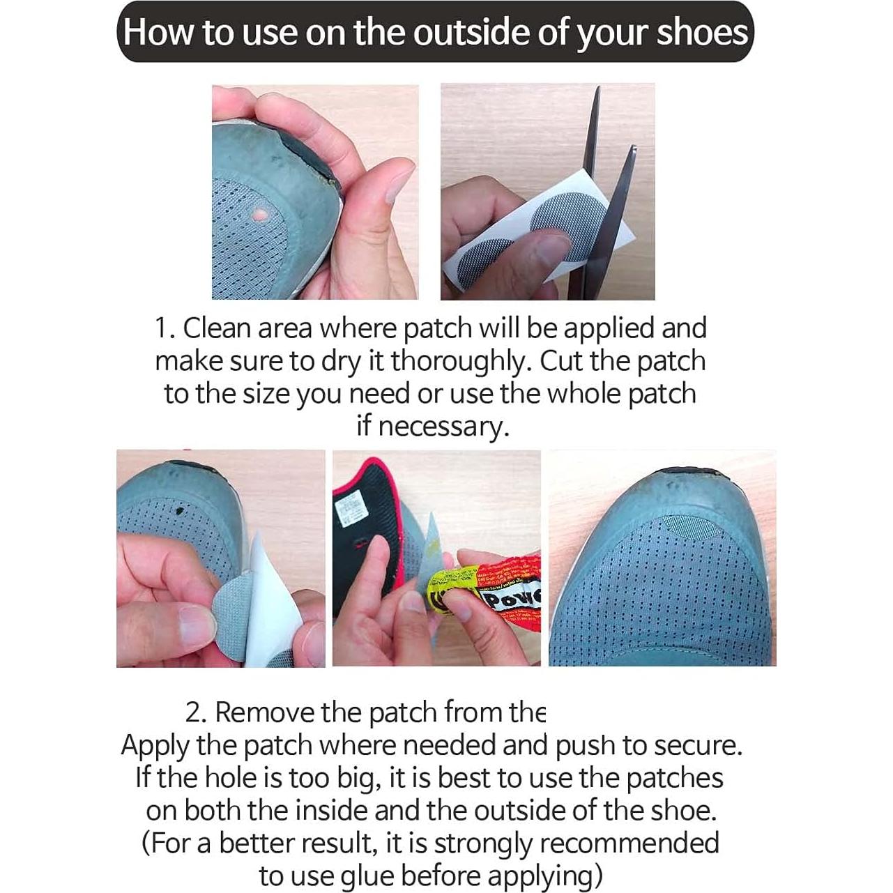 Parche Inserto Beige para Prevención de Agujeros en Zapatos