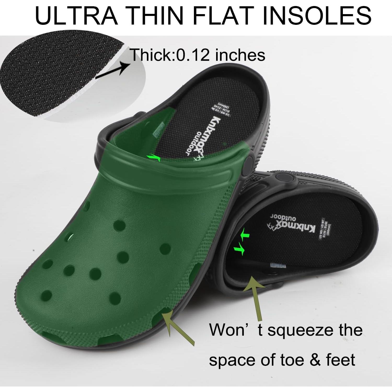 Plantillas Ultra-Finas para Crocs Knixmax - Tamaño 2 EU35