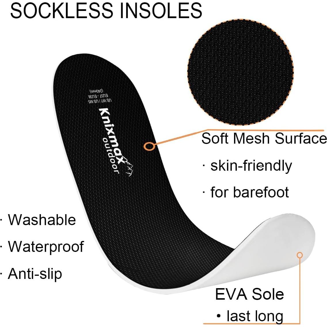 Plantillas Ultra-Finas para Crocs Knixmax - Tamaño 2 EU35