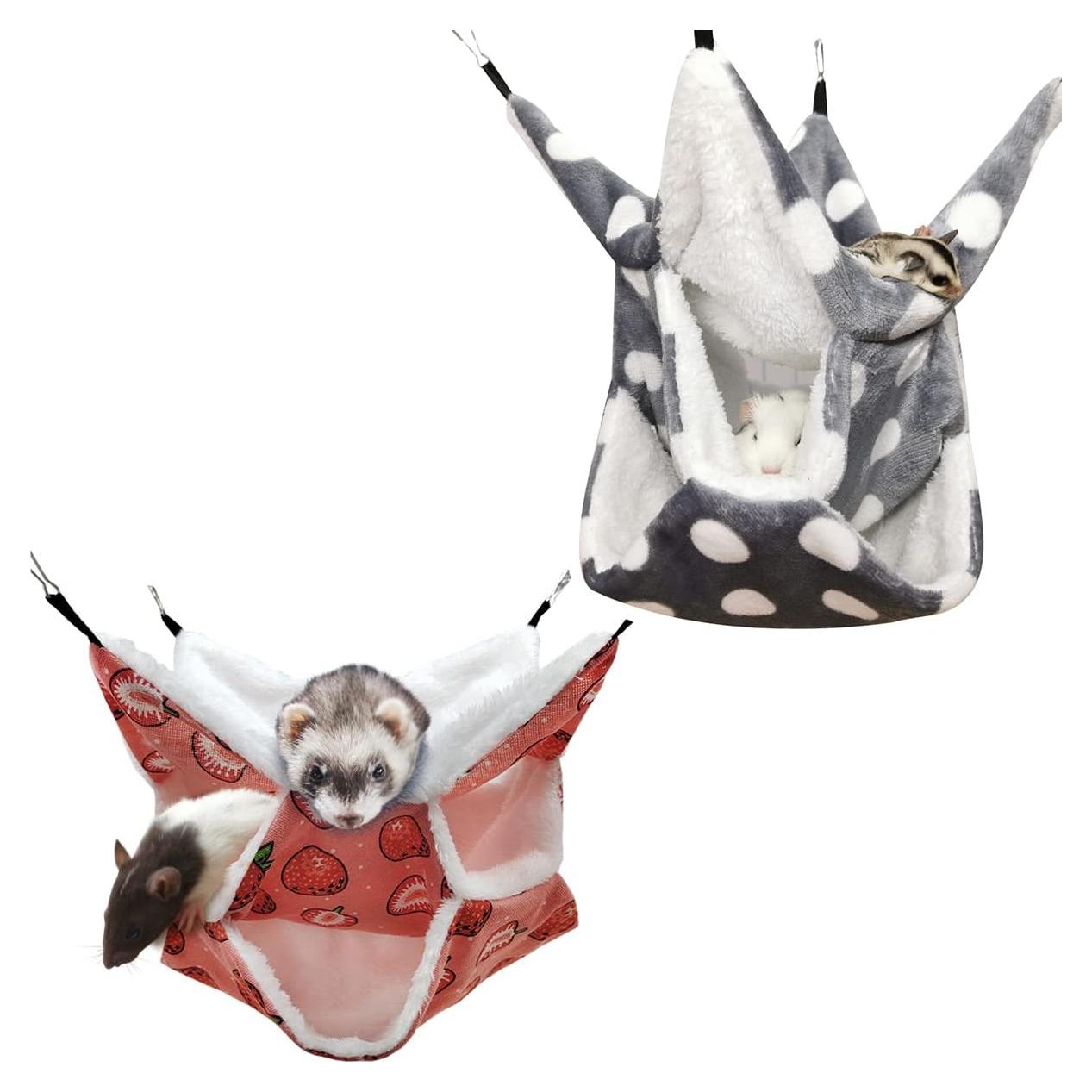 Hamaca de 3 Capas LEFTSTARER para Mascotas Pequeñas 30x30cm