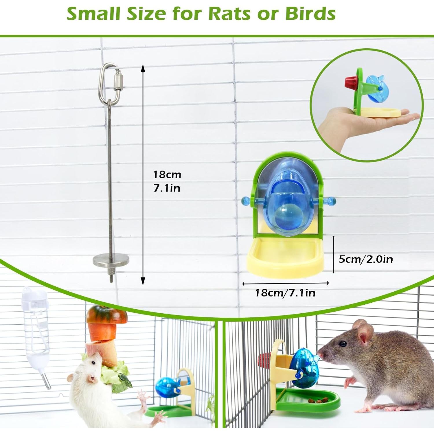 Juego de Juguetes de Enriquecimiento Jevnd para Ratas 2 Piezas