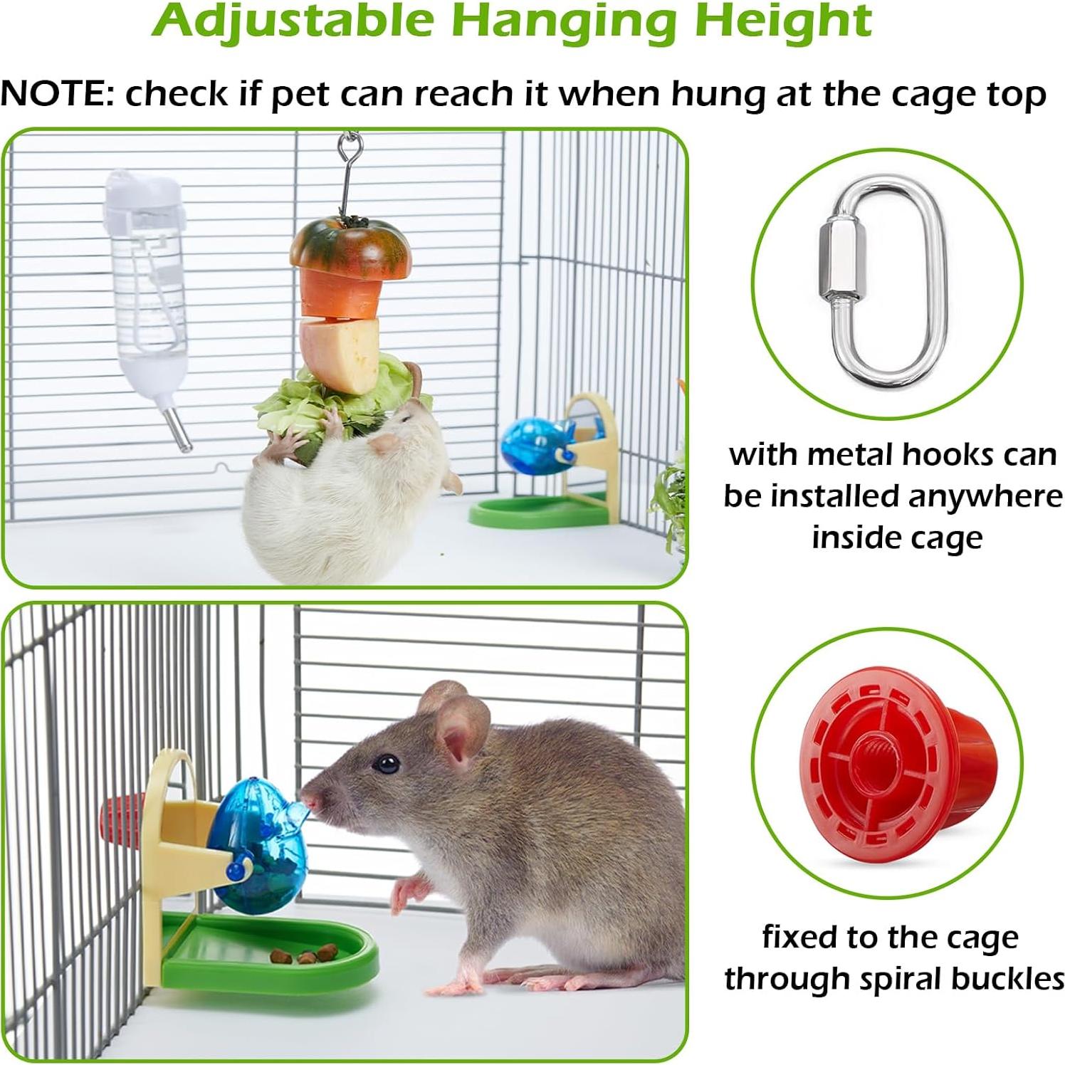 Juego de Juguetes de Enriquecimiento Jevnd para Ratas 2 Piezas