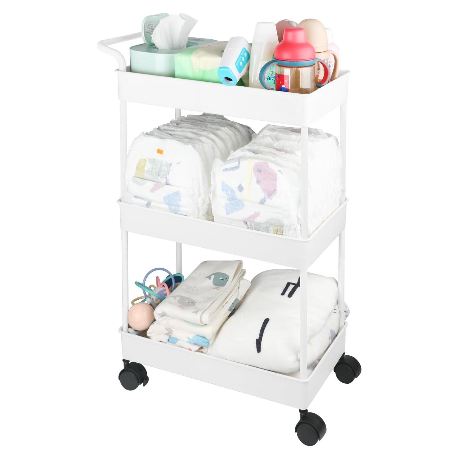 Cesta Organizador de Pañales Volnamal Beige Móvil 69.49 cm