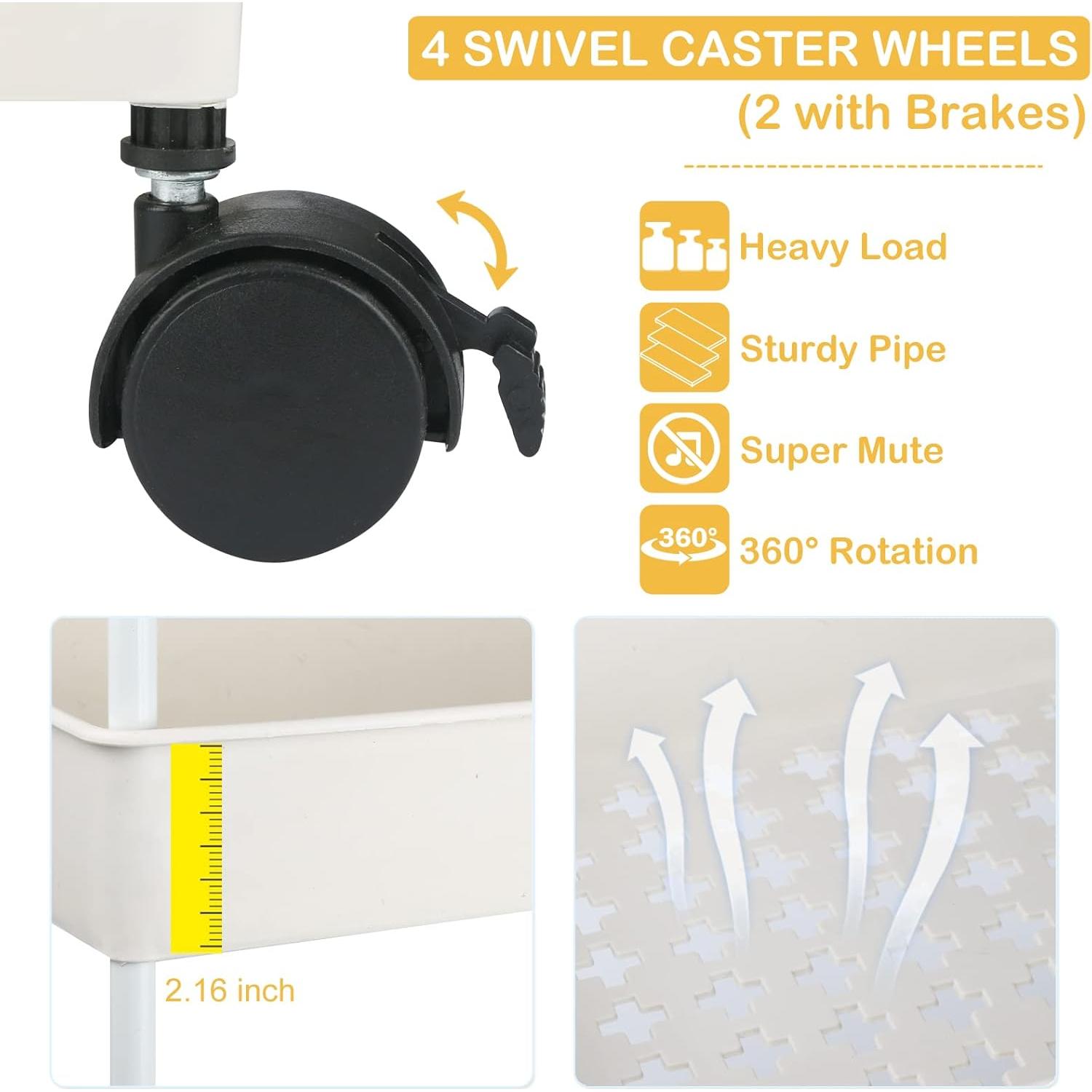 Cesta Organizador de Pañales Volnamal Beige Móvil 69.49 cm