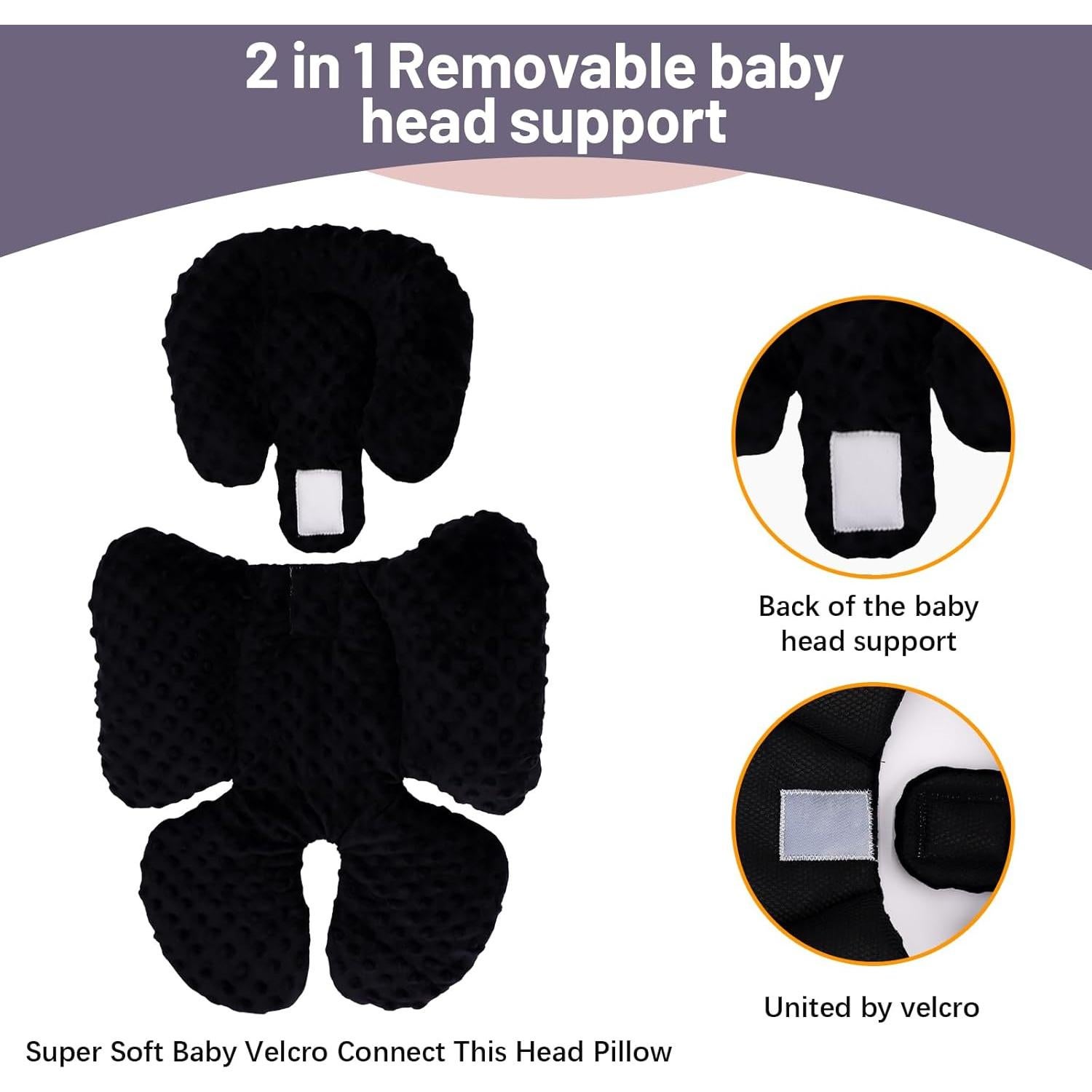 Inserto para Asiento de Auto Infantil KAKIBLIN Negro 2 en 1