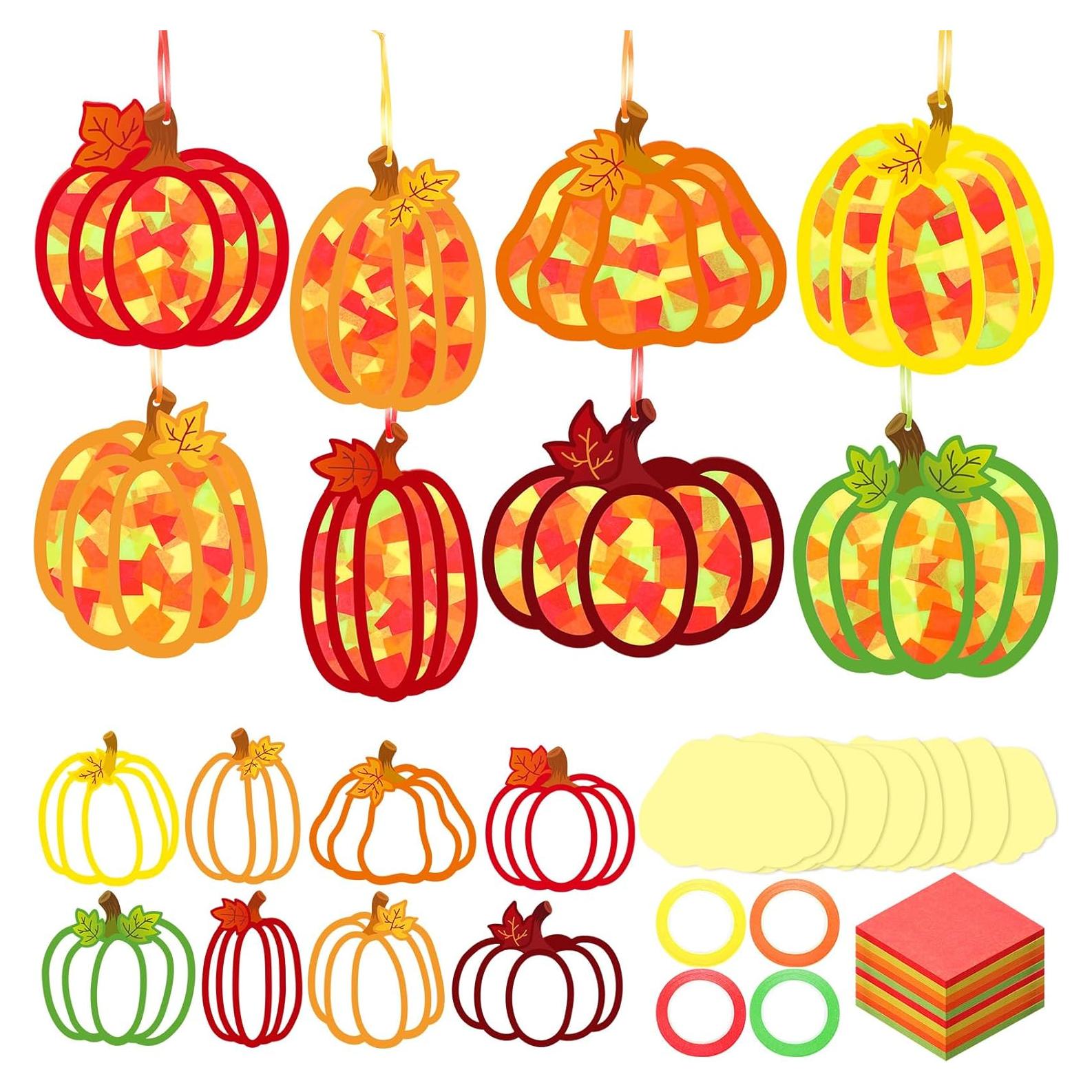 Kits de Manualidades Otoñales DoubleFill 48 Piezas Calabaza