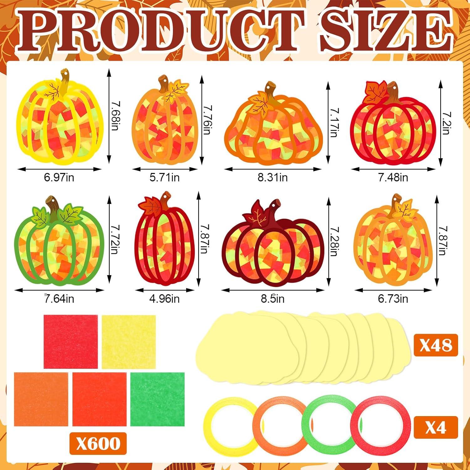 Kits de Manualidades Otoñales DoubleFill 48 Piezas Calabaza