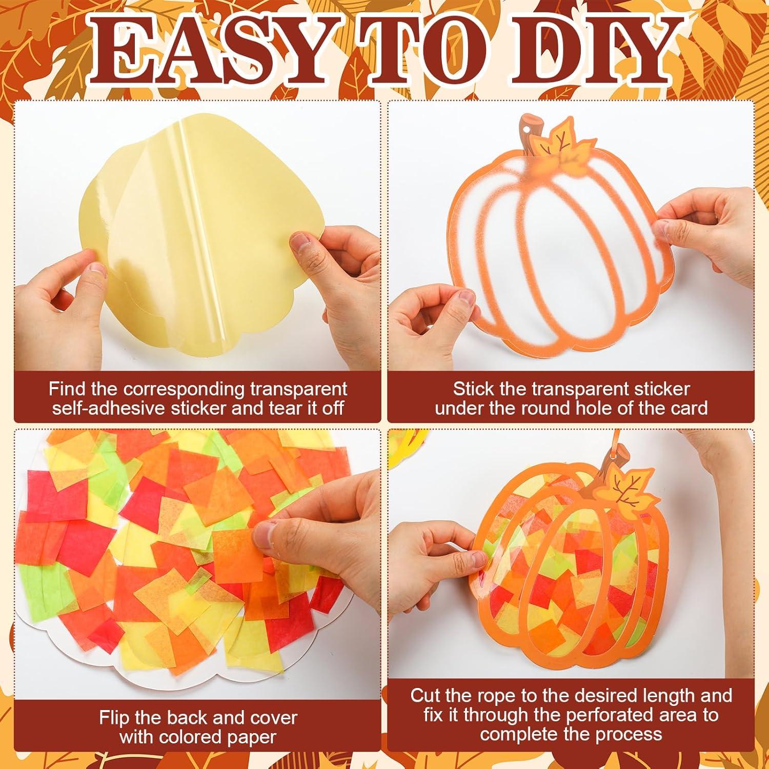 Kits de Manualidades Otoñales DoubleFill 48 Piezas Calabaza