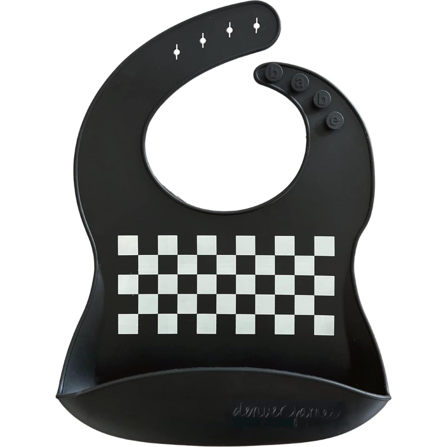 Baberos de Silicona Denver James - Ajustables y Lavables - 2 Pzs