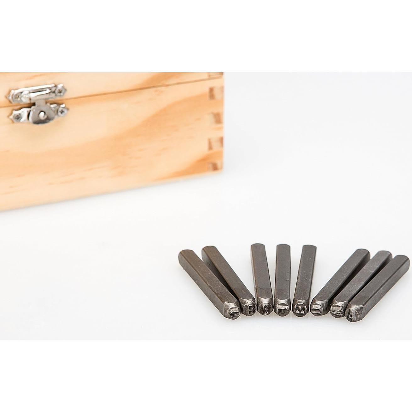 Juego de Sellos de Letras y Números HimaPro 36pcs Acero 3mm