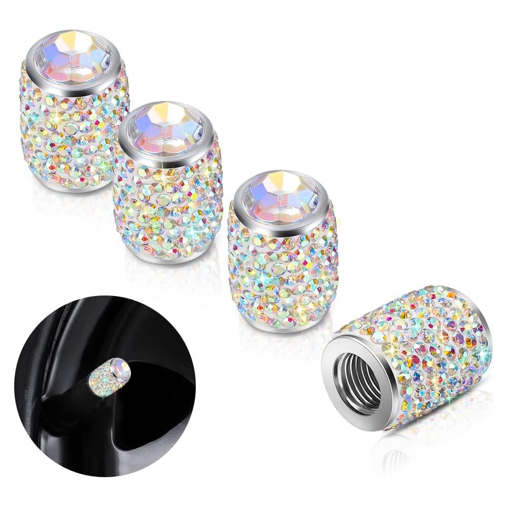 Tapas de Válvula de Neumático Brillantes SAVORI - 4 Piezas