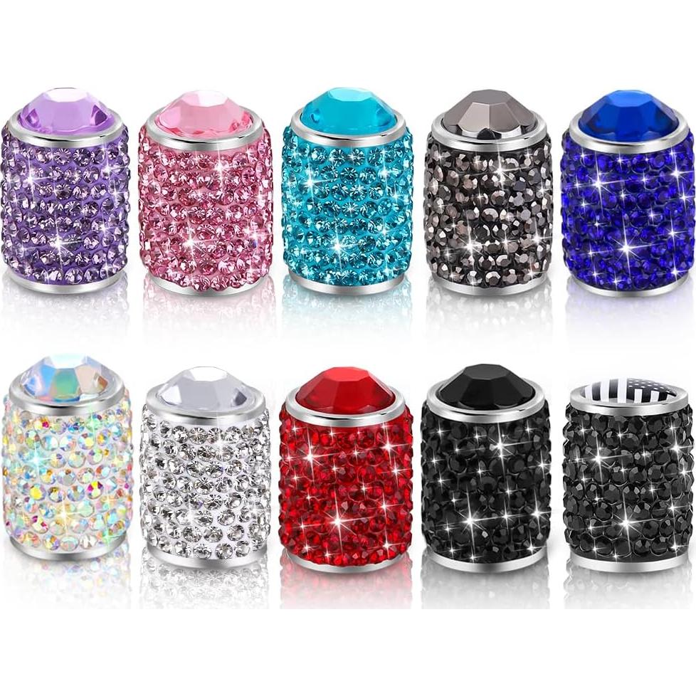 Tapas de Válvula de Neumático Brillantes SAVORI - 4 Piezas