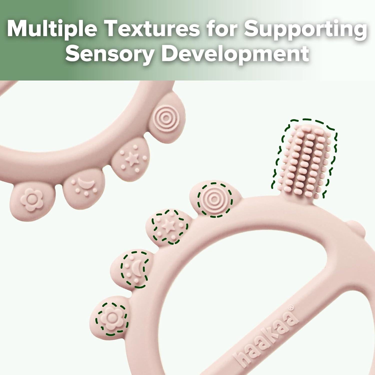 Chupete de Silicona Cangrejo Haakaa para Dentición Rubor