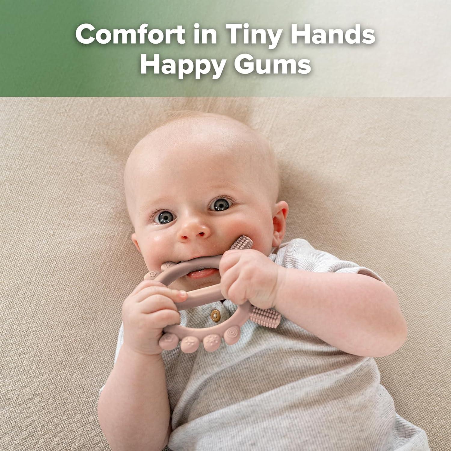 Chupete de Silicona Cangrejo Haakaa para Dentición Rubor