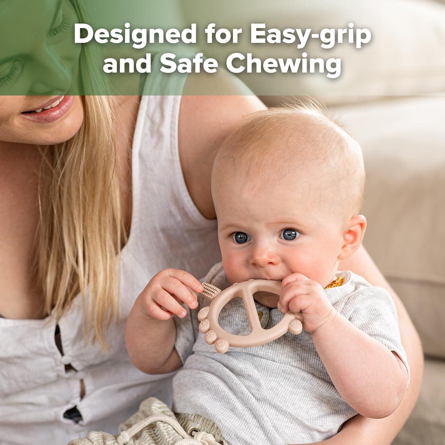 Chupete de Silicona Cangrejo Haakaa para Dentición Rubor