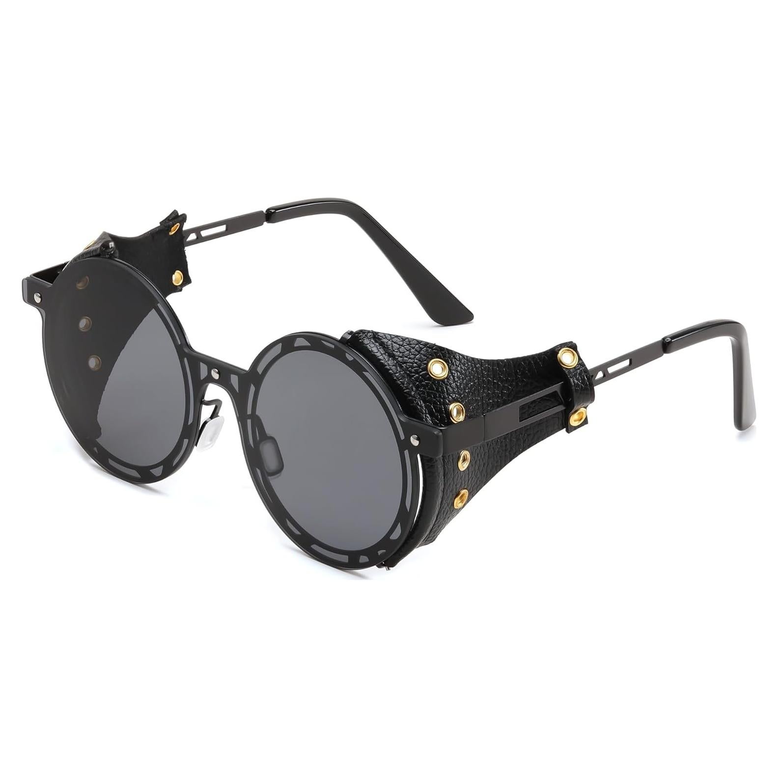 Gafas de Sol Retro Steampunk FEISEDY Unisex UV400