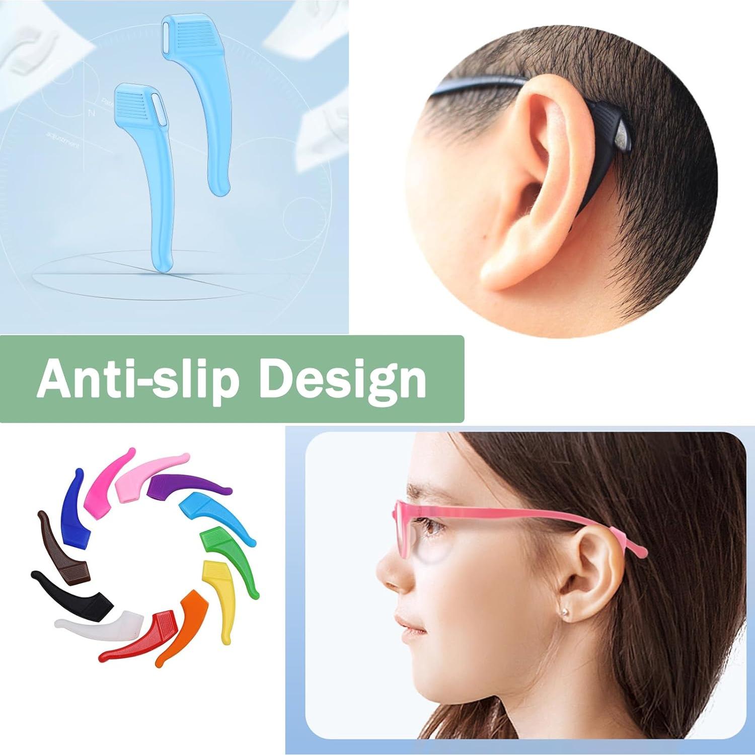 Ganchos de oreja para gafas OPUGIT - Silicona Antideslizante 10 pares