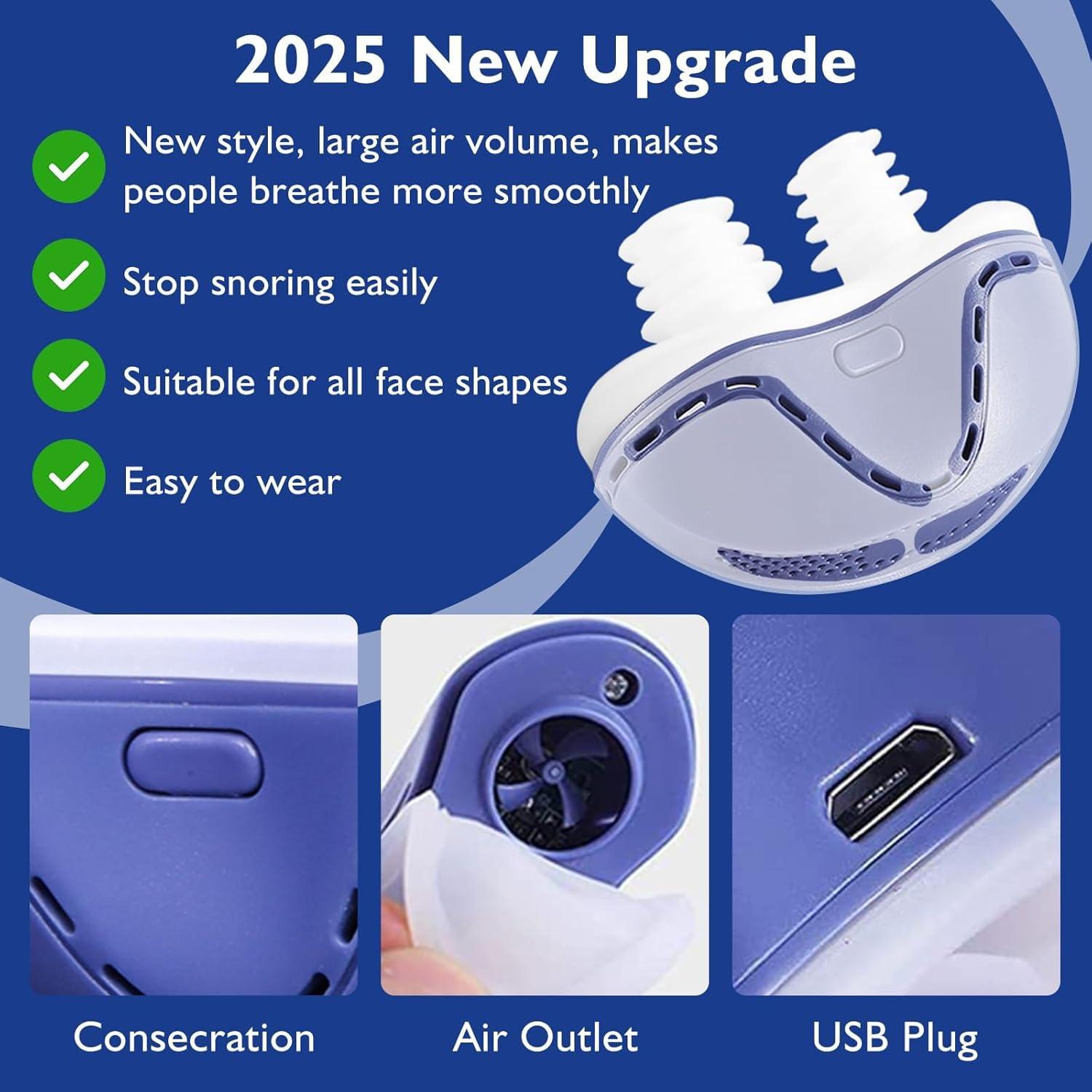 Dispositivo Anti Ronquidos LUNIA Azul - Mini Velocidad Variable