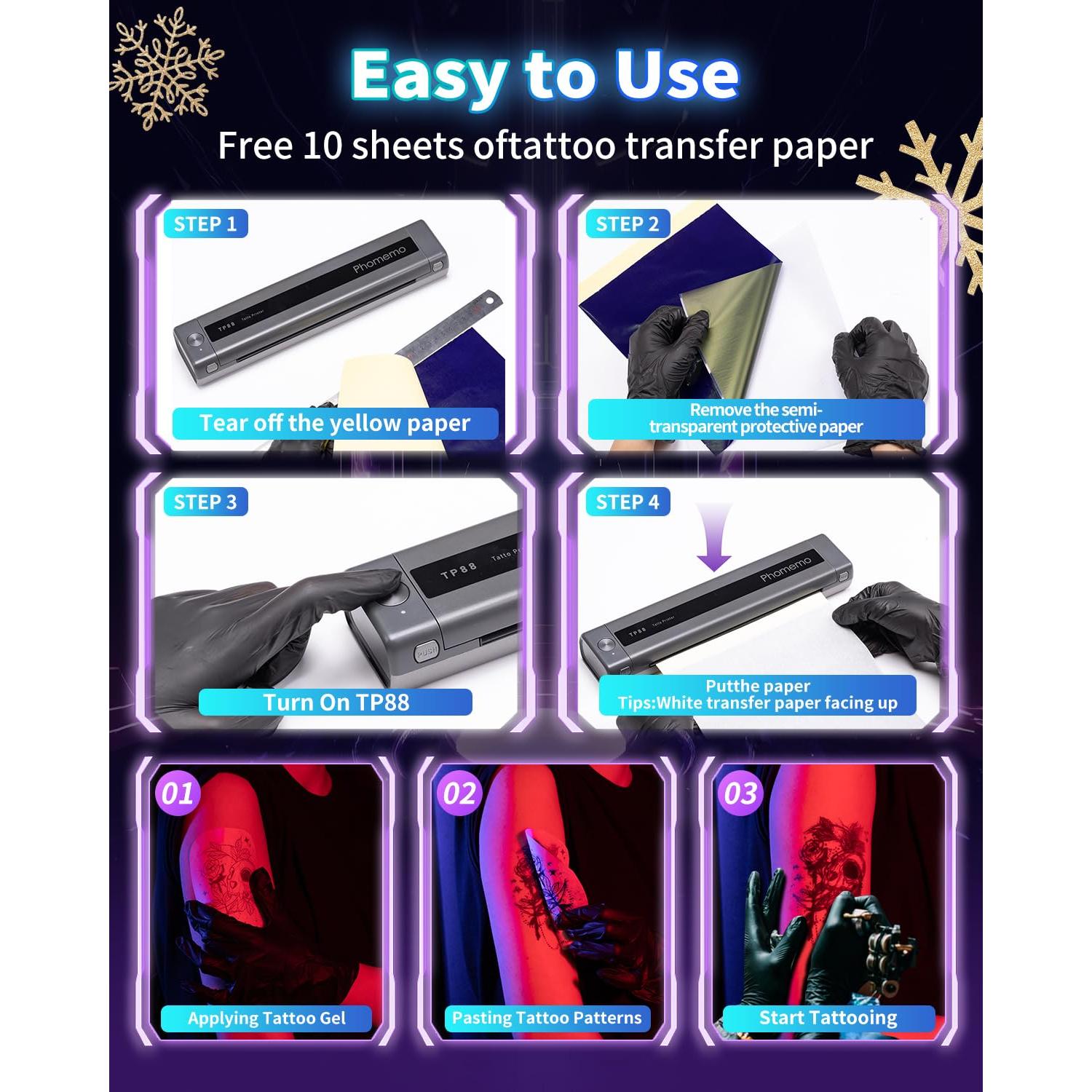 Impresora Tatuajes Inalámbrica LabelCreate TP88, Gris