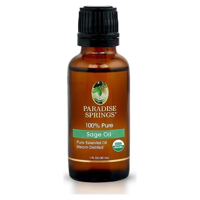 Aceite Esencial de Salvia Orgánica Paradise Springs 30ml Puro