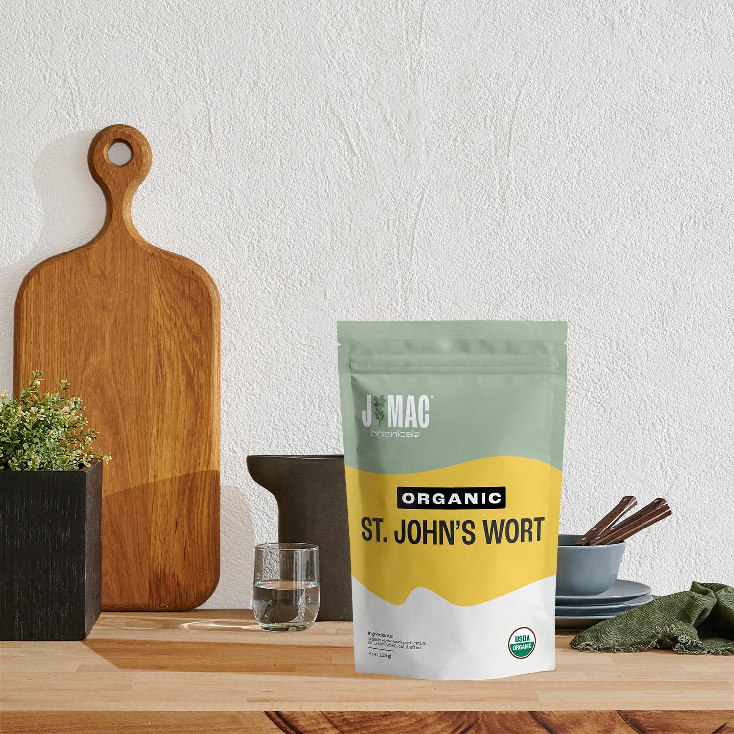 Hierba de San Juan orgánica J Mac Botanicals 113.4 g