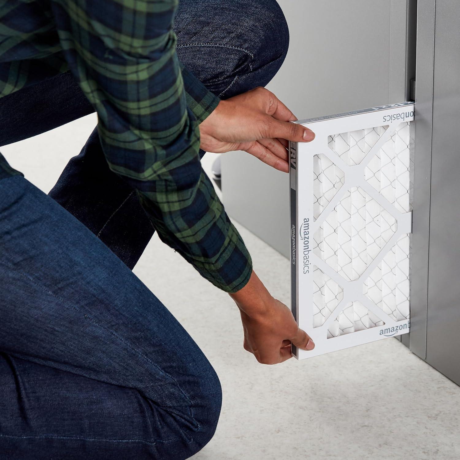 Filtros de Aire Amazon Basics MERV 8 12x12x1 Paquete de 6