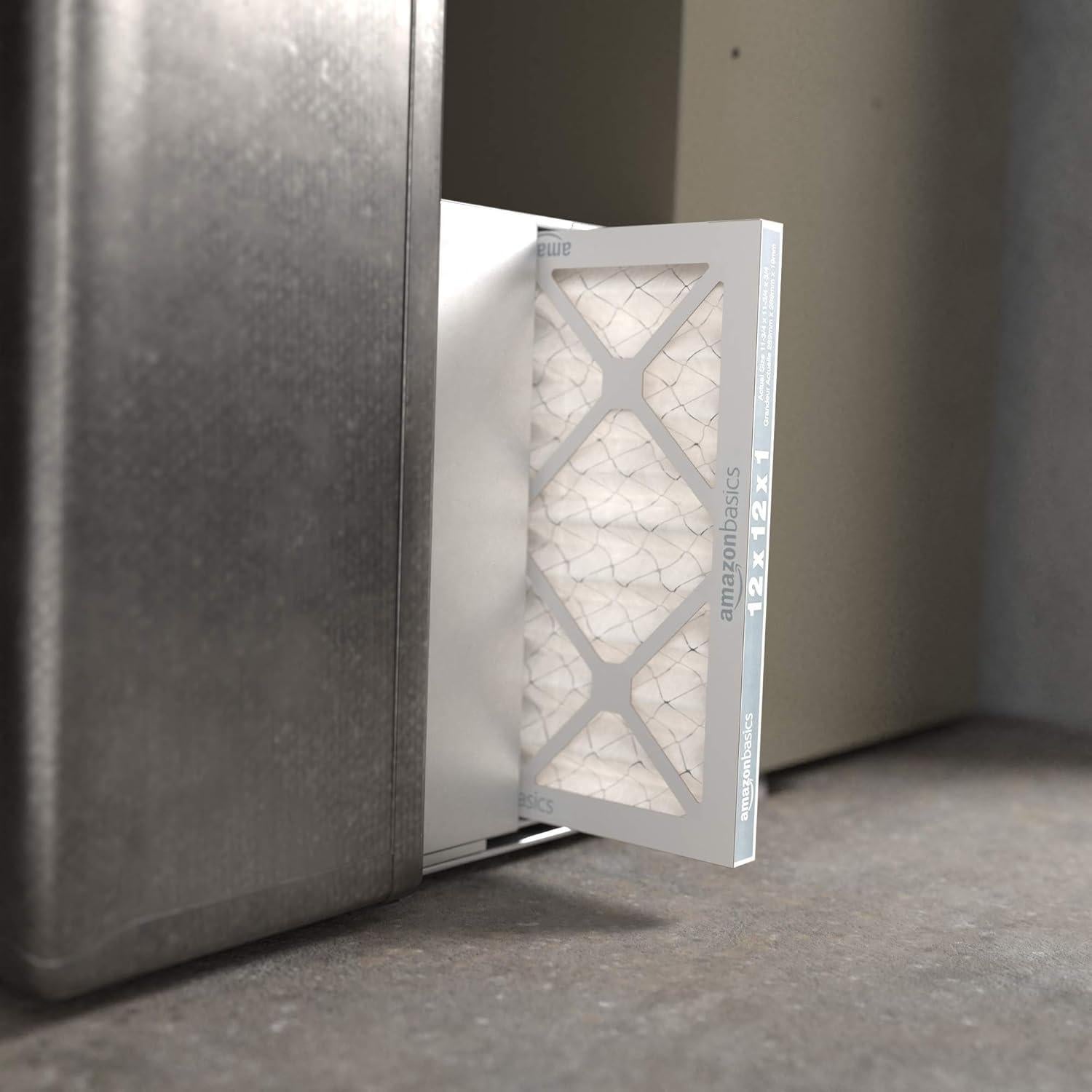 Filtros de Aire Amazon Basics MERV 8 12x12x1 Paquete de 6